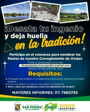 ¡Participa en el concurso para nombrar las fiestas de nuestro Corregimiento de Ovejas! 