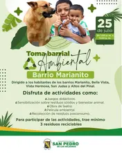Únete a la Toma Barrial Ambiental en el barrio Marianito