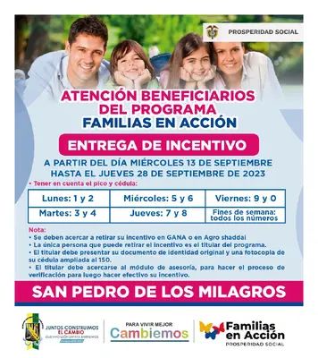 Atención beneficiarios de Familias en Acción