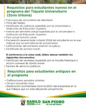 Tiquete Universitario