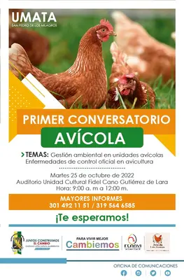 Sampedreño, participa del primer Conversatorio Avícola